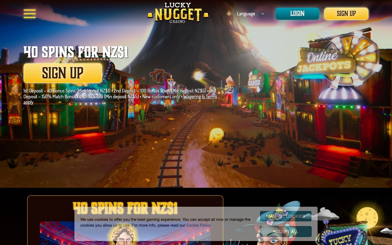 Lucky Nugget lobby screenshot